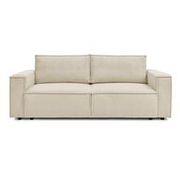 Sulankstoma sofa smėlio spalvos iš kordinio velveto 245 cm Nihad – Bobochic Paris