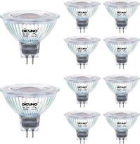 "DiCUNO Dimmable GU5.3 LED Bulb 6 W, pakeičia 60 W halogeninį prožektorių, MR16 LED Spot Warm White 2700 K, 420 LM, GU5.3 LED 12 V, įleidžiamas prožektorius su dviejų kontaktų lizdu, 40° spindulio kampas, CRI82, 10 vnt.