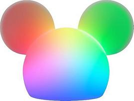 "Disney" peliuko Mikio Peliuko šviesa, spalvas keičianti naktinė lemputė vaikams, USB lempa, maitinama iš baterijos, reguliuojamo apšvietimo, idealiai tinka miegamajam, žaidimų kambariui, svetainei ir kt., 66944