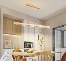 100 cm medinis pakabinamas šviestuvas valgomojo stalui, 40 W modernus LED valgomojo kambario pakabinamas šviestuvas su reguliuojamu 3000 K - 6500 K apšvietimu, nuotolinio valdymo pultas, reguliuojamo aukščio kabanti virtuvės šviesa gyvenamajam kambariui,