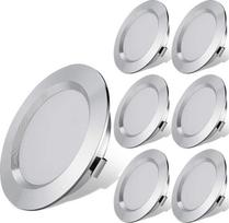 12V LED prožektoriai nameliams ant ratų, valtims ir namams - reguliuojamo apšvietimo šilta balta 2800K, 300 liumenų, 3 W, žemos įtampos įleidžiami žibintai - 6 vnt.