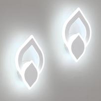 2 vnt. 16 W 1800 LM sieninio LED apšvietimo LED baltos spalvos, sieninis akrilinis prieškambario apšvietimas, vėsiai balta 6500 K, skirtas miegamajam, koridoriui, svetainei, laiptams