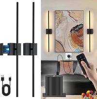 Akumuliatorinis sieninis šviestuvas vidaus USB įkraunamas sieninis šviestuvas su nuotolinio valdymo pulteliu, reguliuojamo ryškumo jutiklinis belaidis sieninis šviestuvas su 6000 mAh akumuliatoriumi, pasukamas 350° kampu, 80 cm LED naktinis šviestuvas, ju
