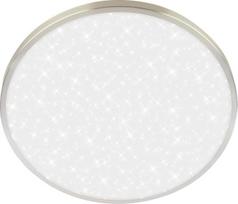 BRILONER - LED lubų šviestuvas su dekoratyviniu apvadu, žvaigždėtas dangus, neutrali balta šviesos spalva, LED šviestuvas, LED lubų šviestuvas, svetainės šviestuvas, virtuvės šviestuvas, lubų apšvietimas, prieškambario šviestuvas, 33 x 6 cm, matinis