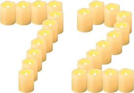 CANDLE IDEA Pakuotė 72 5 cm LED arbatos žvakės su akumuliatoriumi, elektrinės LED žvakės be liepsnos, mirksinčios liepsnos arbatos žvakės LED žvakės, skirtos lauko Helovino, Kalėdų ir vestuvių šventės dekoracijoms