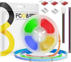 COB RGBWW LED juosta lanksti didelio tankio FCOB + RGBWW (2700K) 5M 896LEDs/m DC24V 12mm pločio CRI90+ IP30 ne atsparus vandeniui Daugiaspalvė reguliuojama dekoracijoms (nėra maitinimo šaltinio ir valdymo)