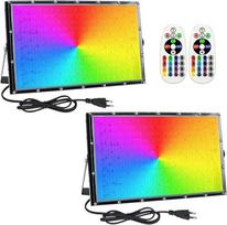 Eleganted LED RGB lauko prožektorius, 150 W, 2 vienetai, itin ryškus LED prožektorius su kištuku, statybinis prožektorius, IP65 vandeniui atsparus lauko prožektorius kiemui, sodui, garažui, sporto aikštelei