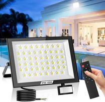 LED prožektorius su judesio jutikliu Lauko 150 W 15000 LM prožektorius 6500 K 180° aptikimo diapazono žibintas su nuotolinio valdymo pulteliu IP66 Vandeniui atsparus lauko prožektorius sodo kiemui, garažui