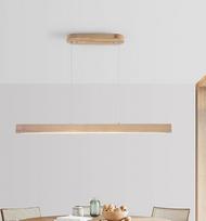 Pakabinamas šviestuvas Valgomasis stalas Mediena Dimmable LED 80 cm Natūralus virtuvės pakabinamas šviestuvas su nuotolinio valdymo pulteliu Reguliuojamas aukštis 24 W Šiuolaikinis gyvenamojo kambario šviestuvas Valgomojo kambario šviestuvas miegamajam Va