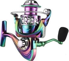 Spiningo ritė Spiningo ritė Metallic Painted Fishing Reel Aero Aliuminio vielos taurė Metalinė galvutė Spiningo ritės Line Gapless Spining Wheel Carp Reel Roller