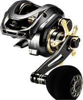 Suwequest Baitcast ritininis guolis 6.4 santykis Drag Clicker vieno maitinimo rankena Žvejybos ritė Baitcaster Preload Spining Wheel