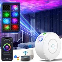 Trijų muškietininkų LED žvaigždėto dangaus projektorius, "WiFi" projektorius, "Galaxy Starlight Children" su "Alexa" / "Smart Life" programėle, skirtas vaikams / miegamajam / vakarėliui