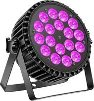 UV šviesos LED Par prožektorius 200 W juoda šviesa 18 LED RGB 4 in 1 žibintų scenos šviesa DMX512-8 kanalai su Par šviesos begaliniu maišymu / vaivorykštės efektu scenos DJ partija šou baras Helovinas Kalėdos