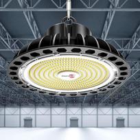 Vidaus apšvietimas LED vidaus prožektorius 200 W 28000 LM UFO lempa Salės prožektorius Didelė dirbtuvių šviesa IP65 Pramoninis prožektorius Vandeniui atspari salės šviesa 5500 K vėsiai balta dirbtuvių lempa Dirbtuvių apšvietimas