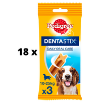 Šunų skanėstai PEDIGREE Dentastix vidutiniams šunims 3vnt., 77g x 18 vnt. pakuotė