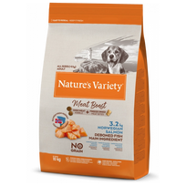 Nature's Variety Meat Boost Adult Norwegian Salmon begrūdis, sausas maistas šunims, 10 kg