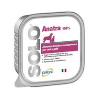 DRN Solo Anatra monoproteininis drėgnas maistas šunims ir katėms su antiena, 300 g