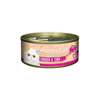 Aatas Cat Creamy Chicken-Tuna begrūdis, drėgnas maistas katėms, 80 g