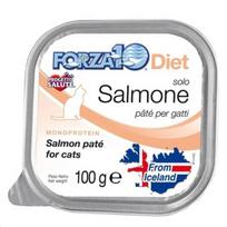 Forza 10 Intestinal Solo Diet Salmon drėgnas maistas alergiškoms katėms, 100 g
