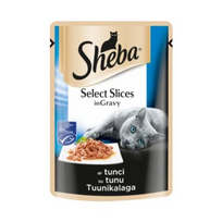 Sheba drėgnas maistas katėms su vandenyno žuvimi padaže, 85 g