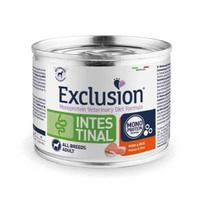 Exclusion Intestinal dietinis konservuotas maistas šunims su kiauliena ir ryžiais, 200 g