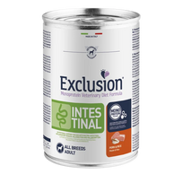 Exclusion Intestinal dietinis konservuotas maistas šunims su kiauliena ir ryžiais, 400 g