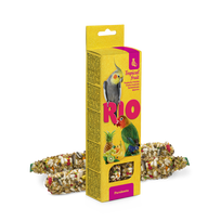 RIO lazdelės su tropiniais vaisiais ilgauodegėms papūgoms, 2x40g