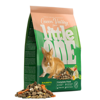 Little one Green valley skaidulinis pašaras triušiams, 750 g