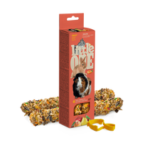 Little one lazdelės jūrų kiaulytėms, triušiams ir šinšiloms su vaisiais, 2x60 g