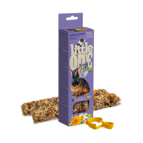 Little one lazdelės jūrų kiaulytėms, triušiams ir šinšiloms su žolėmis ir gėlėmis, 2x55 g