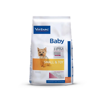 Virbac Veterinary HPM Baby Dog Small - Toy visavertis ėdalas mažų veislių šuniukams, 3 kg