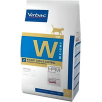 Virbac Veterinary HPM 2 Weight Loss - Control Cat sausas maistas svorio mažinimui, nutukusioms ir diabetu sergančioms katėms, 7 kg