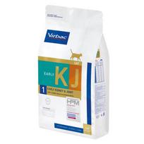 Virbac Veterinary HPM 1 Early Kidney - Joint Cat sausas maistas katėms, skirtas inkstų funkcijų palaikymui sergant osteoartritu, 3 kg