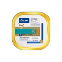 Virbac Veterinary HPM KJ2 Kidney - Joint Support Cat drėgnas maistas katėms, skirtas inkstų funkcijų palaikymui sergant osteoartritu, 85 g