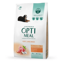 OPTIMEAL™ Visavertis pašaras didelių veislių šuniukams su kalakutiena, 4 kg