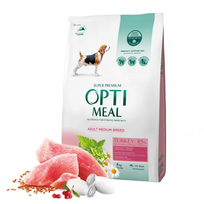OPTIMEAL™ Visavertis pašaras vidutinių veislių suaugusiems šunims su kalakutiena, 4 kg
