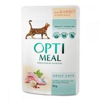 OPTIMEAL™ Visavertis konservuotas ėdalas suaugusioms katėms su trušiena baltame padaže, 85 g