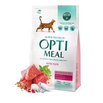 OPTIMEAL™ Visavertis pašaras suaugusioms katėms su dideliu veršienos kiekiu, 4 kg