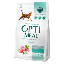 OPTIMEAL™ Visavertis pašaras sterilizuotoms katėms ir kastruotiems katinams - kalakutiena ir avižos, 0,7 kg