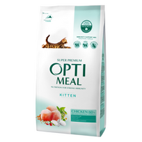 OPTIMEAL™ Visavertis pašaras kačiukams su vištiena, 1,5 kg
