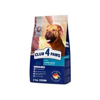 CLUB 4 PAWS Premium Visavertis pašaras suaugusiems visų veislių šunims su ėriena ir ryžiais, 2 kg