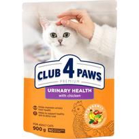 CLUB 4 PAWS Premium Urinary Health Visavertis pašaras suaugusioms katėms, šlapimo sistemos palaikymui, 0,9 kg