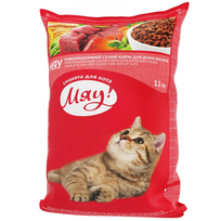 Мяу Visavertis pašaras saugusioms katėms su veršiena, 11 kg