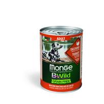 Monge BWILD Dog Adult begrūdis drėgnas maistas šunims su kalakutiena, moliūgu ir cukinija, 400 g