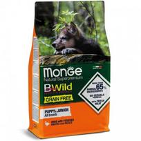 Monge BWILD Best For Breeders Puppy - Junior 30/20 begrūdis sausas maistas šuniukams su antiena ir bulvėmis, 15 kg