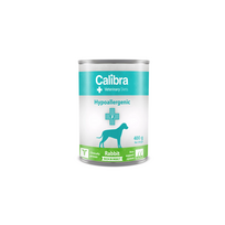 Calibra Veterinary Diets Dog Hypoallergenic Rabbit - Insect drėgnas maistas alergiškiems šunims, 400 g