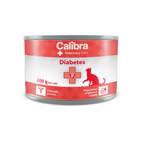 Calibra Veterinary Diets Cat Diabetes drėgnas maistas katėms, sergančioms cukriniu diabetu, 200 g
