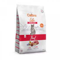 Calibra Cat Life Sterilised Beef sausas maistas sterilizuotoms katėms, 6 kg