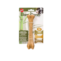 GimDog Bam-Bones kumpio skonio bambukinis kaulas, 18,4 cm