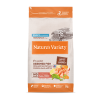 Nature's Variety No Grain Med/Maxi Puppy sausas maistas vidutinių ir didelių veislių šuniukams su lašiša, 3kg